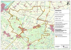 Gebietskarte der Flurbereinigung Eilsum-Grimersum, Landkreis Aurich