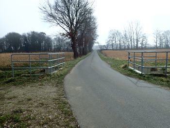 Weg „Am Mersch“ mit erneuerten Brücke über den Suttruper Bach